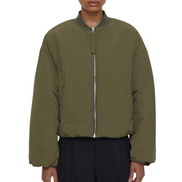 NEW CLOSED puffer bomber jacket in army - Picture 1 of 4
